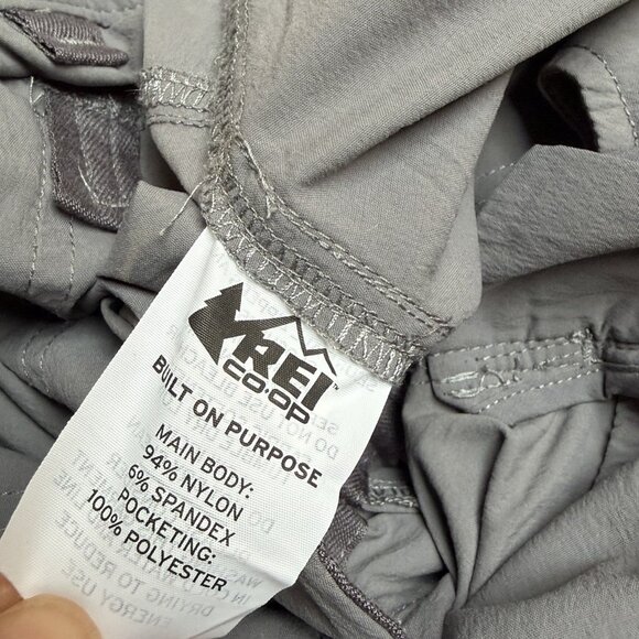 Rei Convertible Pants Shorts Hiking Relaxed Fit Womens 10 Gray Outdoors Nylon - Picture 6 of 10